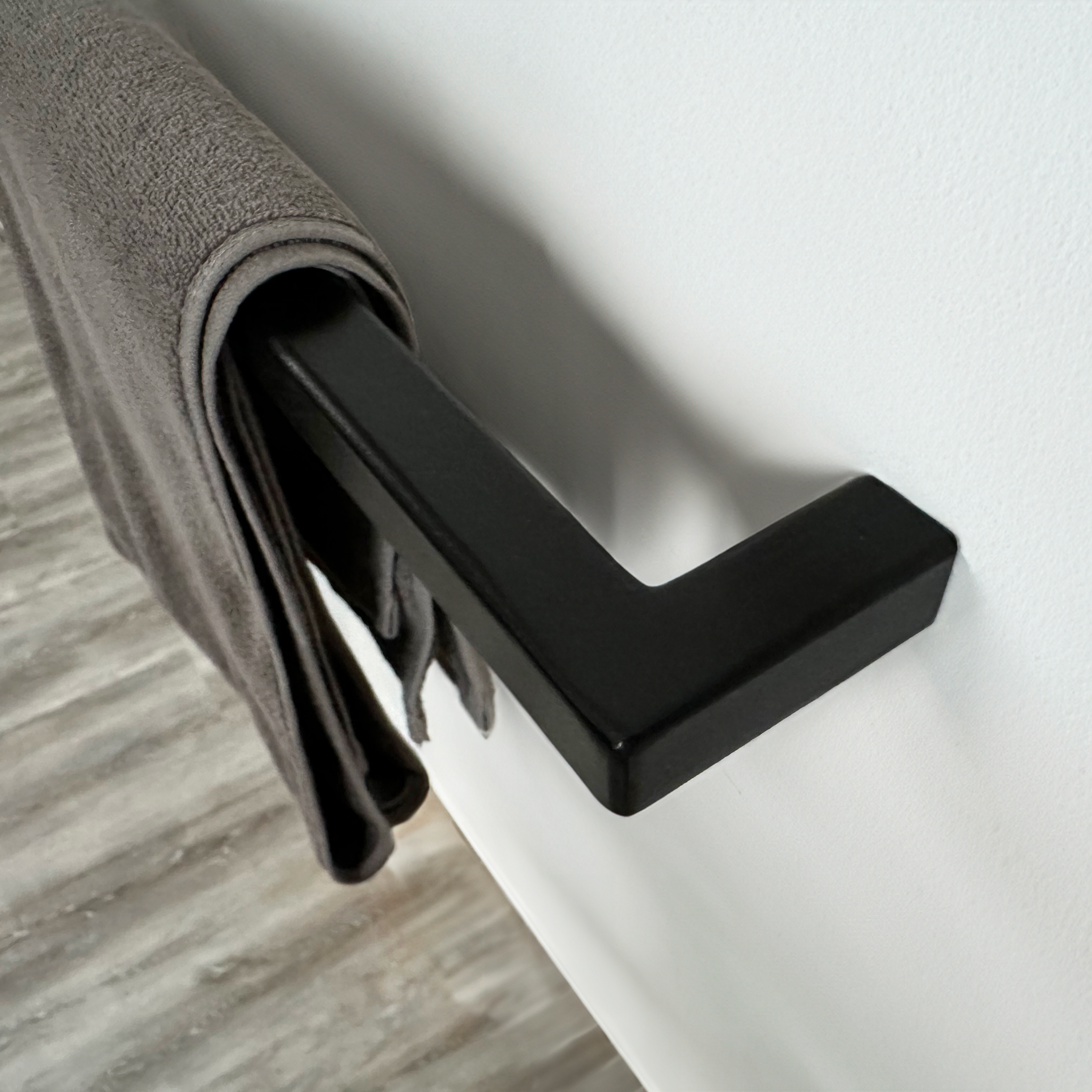 Design towel holder made of metal