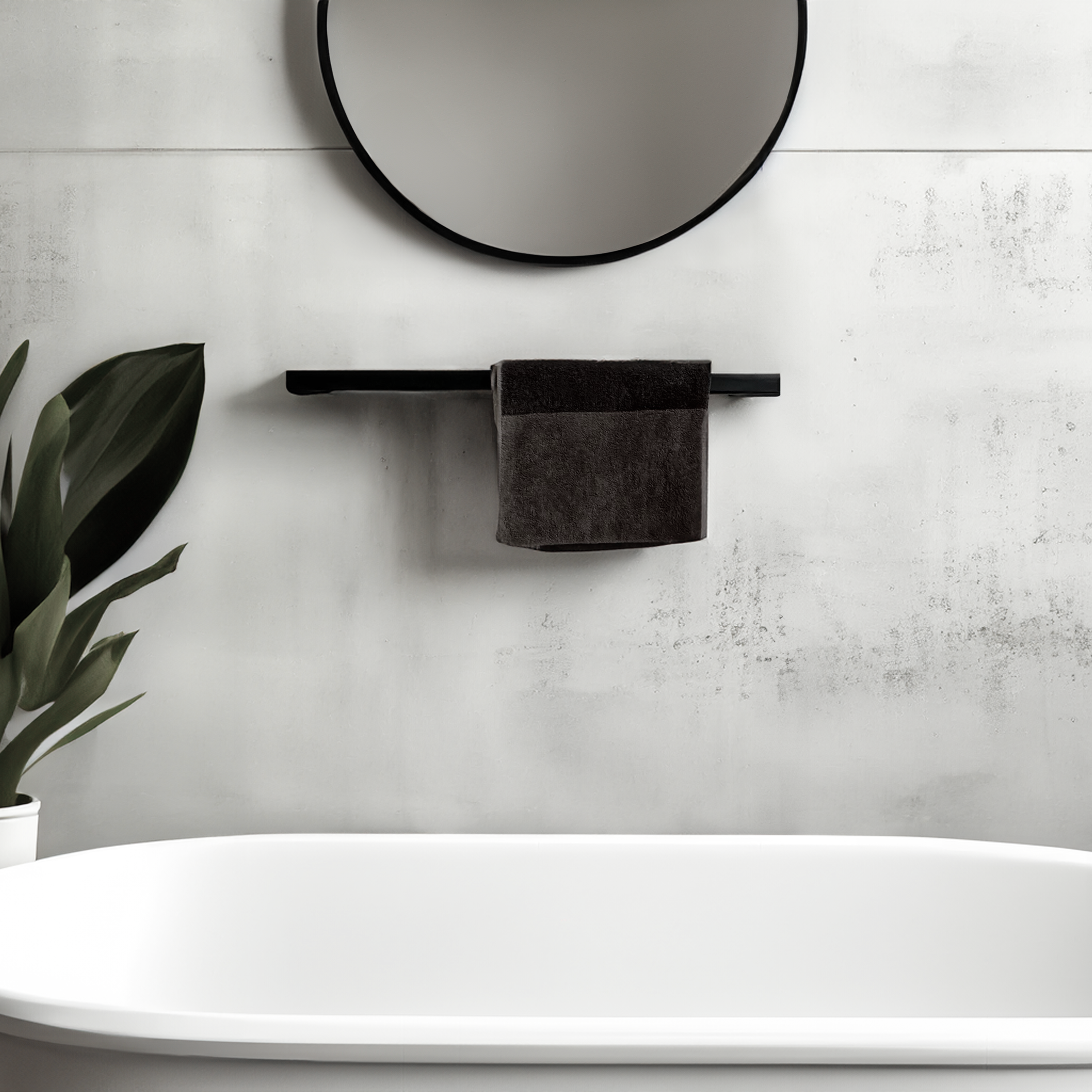 Design towel holder made of metal