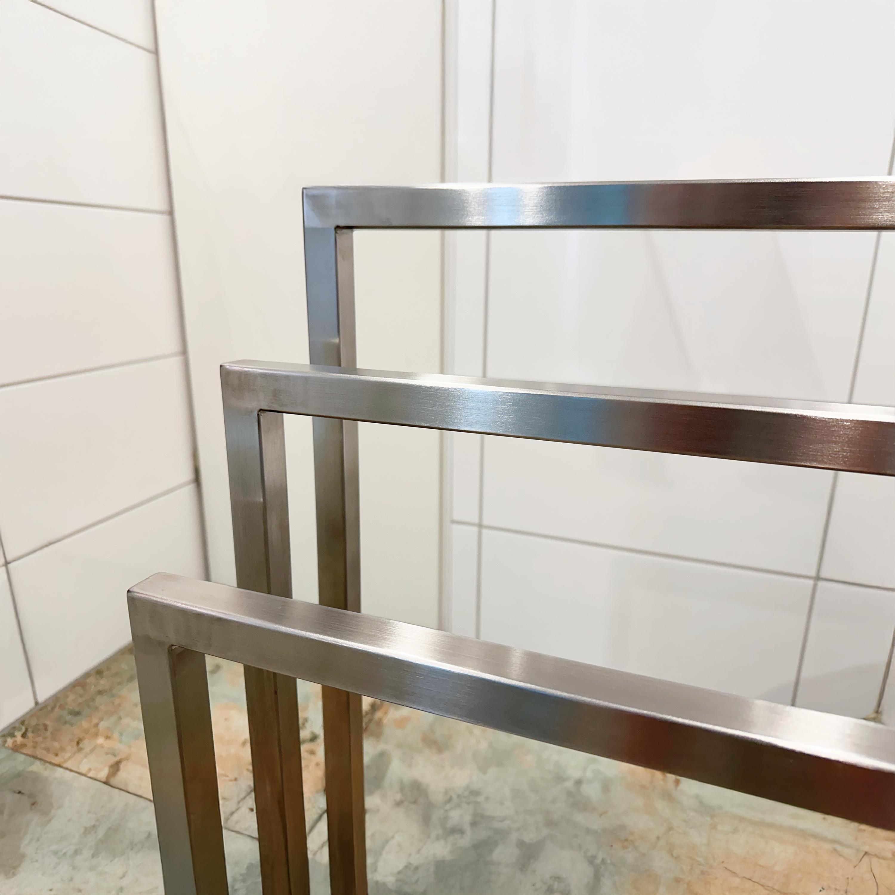 Design towel holder made of metal