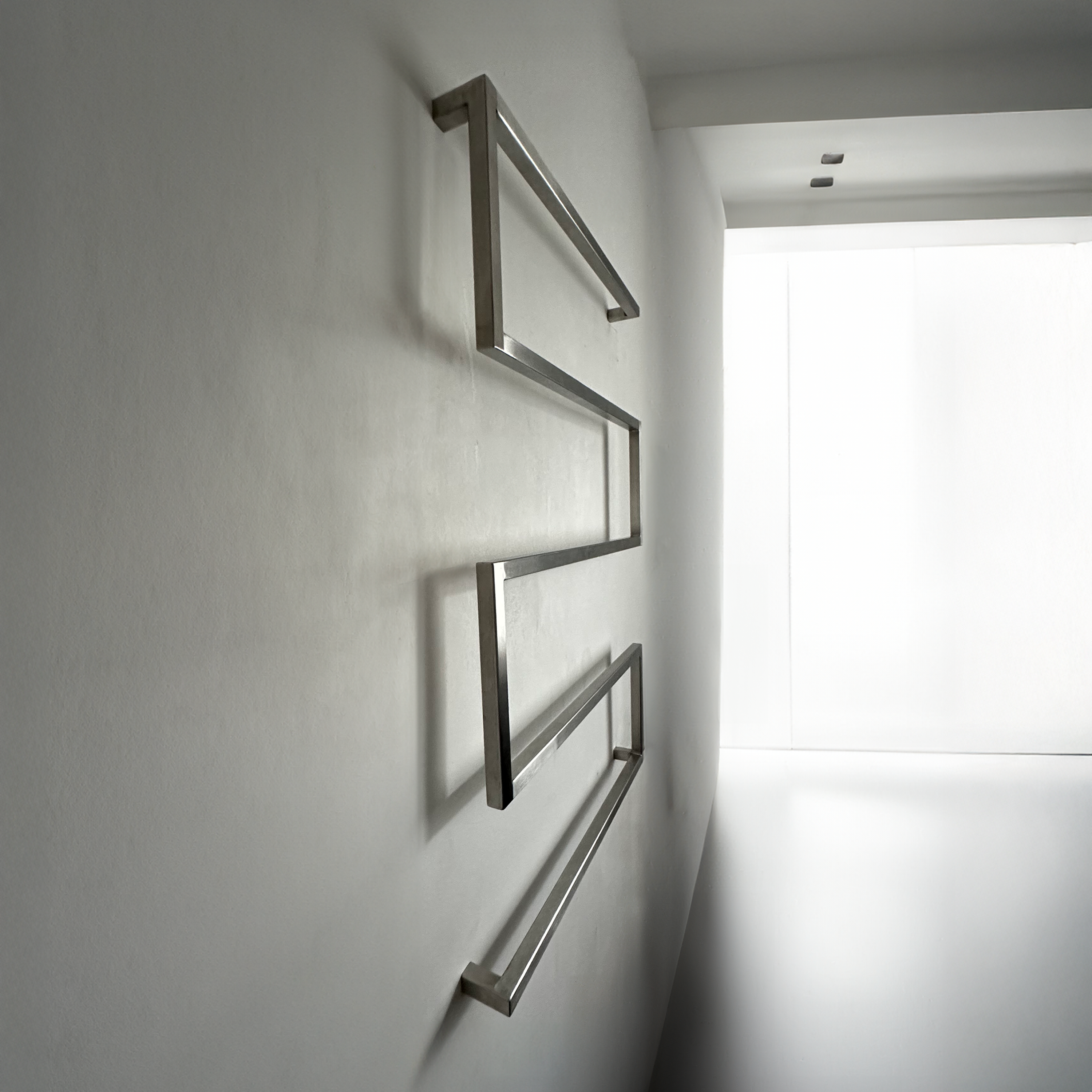 Design towel holder made of metal