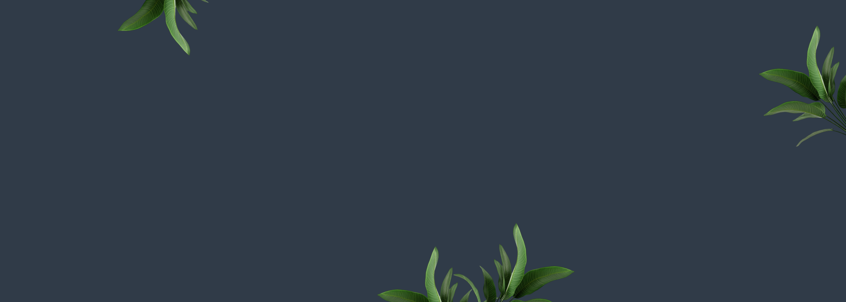 Hintergrundbild blauer Hintergrund mit grünen Pflanzen