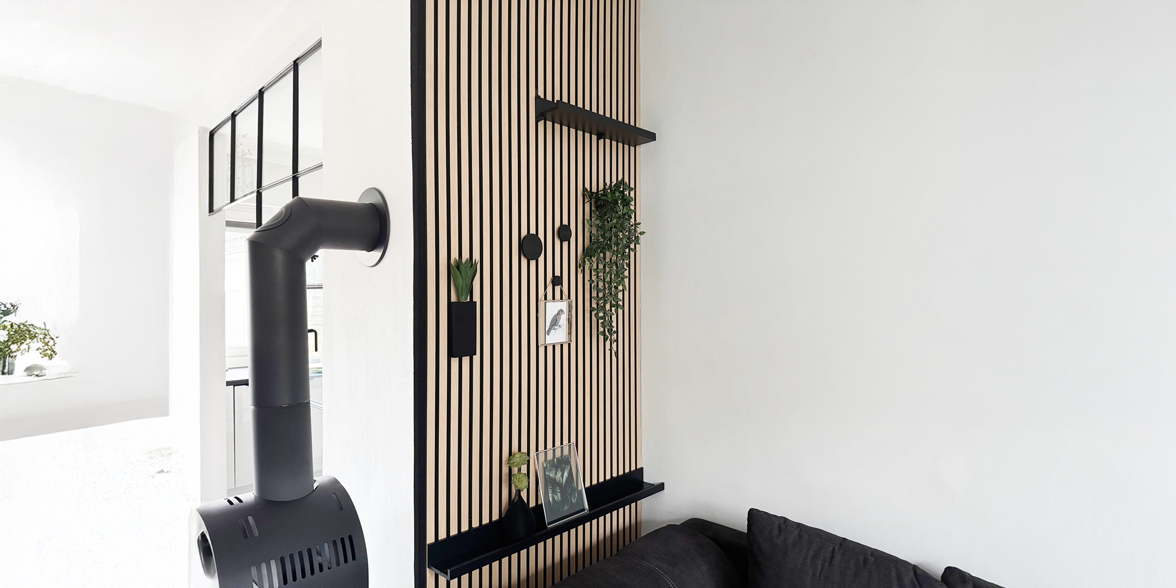 Dekoriertes Akustikpaneel mit wohnstahl Akustikpaneel Zubehör und Design-Accessoires