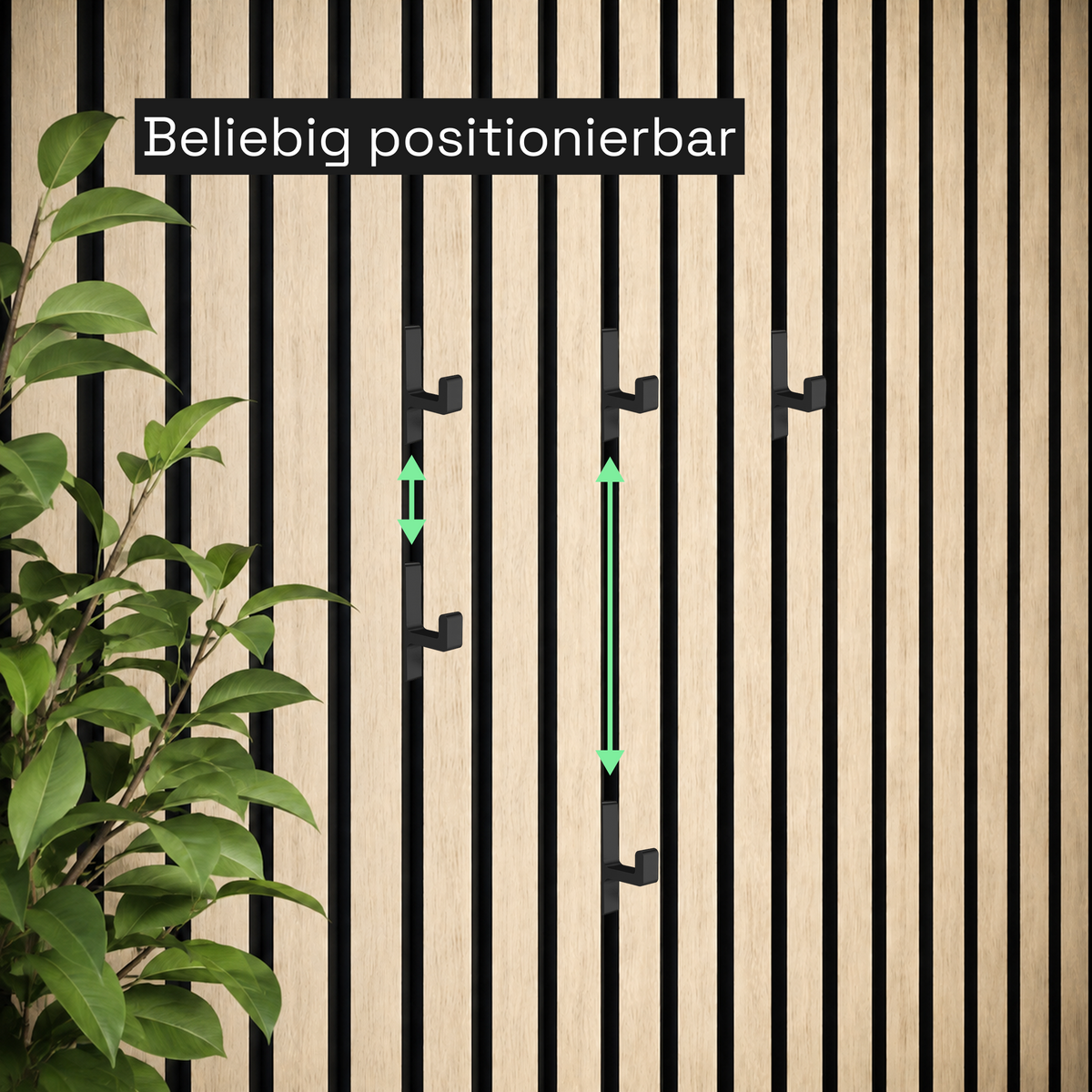 Click System coat hooks for acoustic panels [ECK] - No drilling required