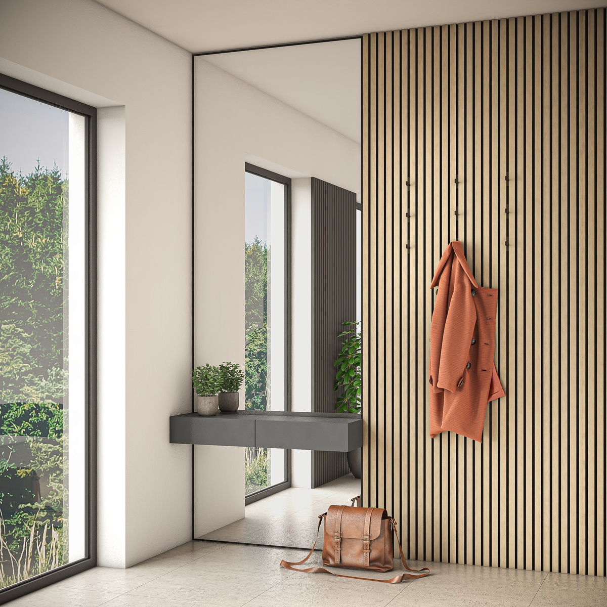 Click System coat hooks for acoustic panels [ECK] - No drilling required