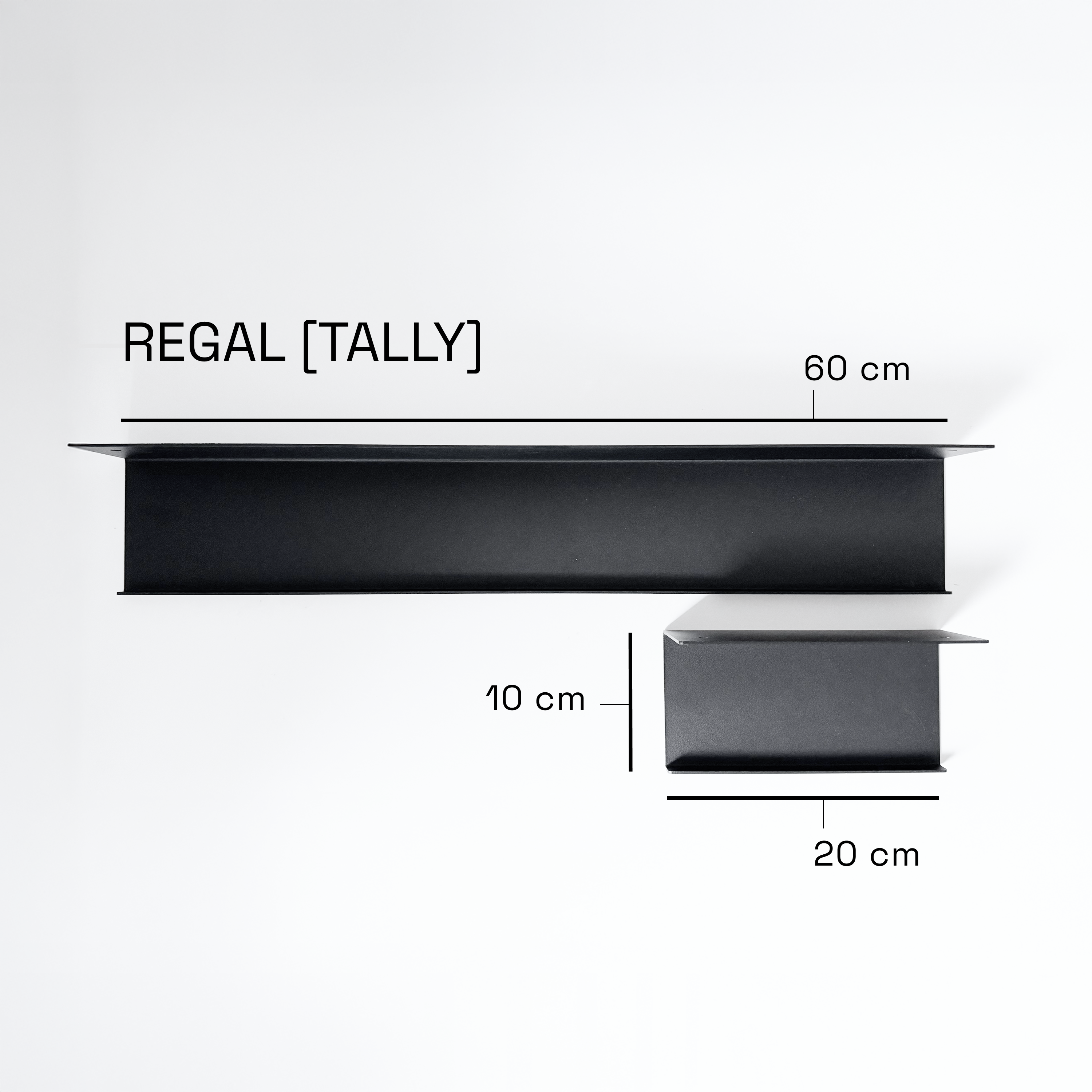 Metallregal 20/60 cm lang [TALLY]