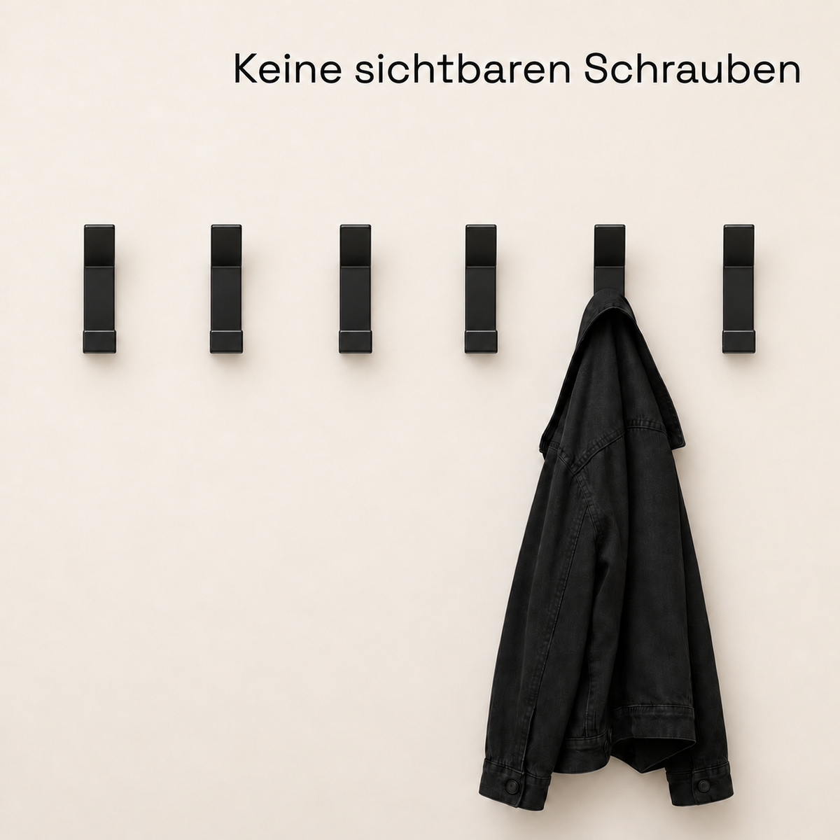 Garderobenhaken | Schwarz | [ROM]